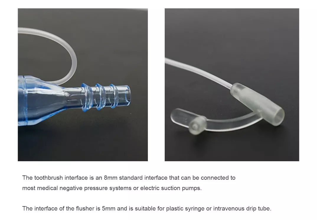 シリコーン口腔吸引歯ブラシインターフェース