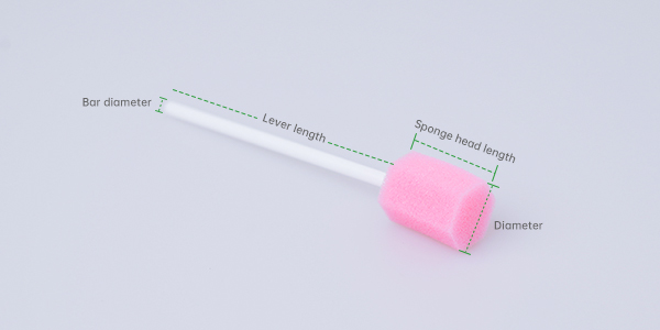 Size of Oral Swab Sticks