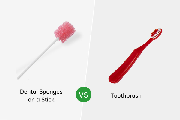 Dental Sponges on a Stick VS Toothbrush